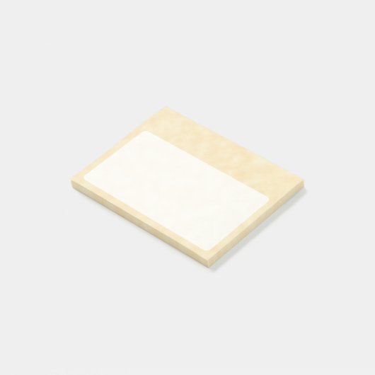 Natürliches antikes Pergament Post-it Klebezettel (angewinkelt)