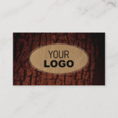 Natürliches Baumkornbrotkorn Oval Gold Border Logo Visitenkarte (Vorderseite)