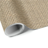 Natürliches Beige Jute Geschenkpapier (Rolleneckpunkt)