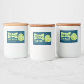 Natürliches Bio | Limones Gurtband | Hausgemachtes Lebensmitteletikett (Flaschen)