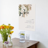 Natürliches bohemianisches, modernes, elegantes Bl Foliendrucke (Ablage(Küche))