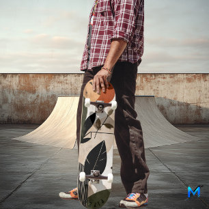 Natürliches Boho-Minimalist-Skateboard - Erdiger B Skateboard