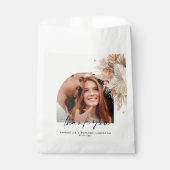 Natürliches botanisches Foto moderne Pampen Geschenktütchen (Vorderseite)