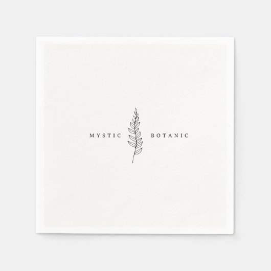 Natürliches botanisches Leaf Napkins Serviette (Vorderseite)