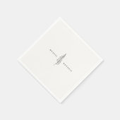 Natürliches botanisches Leaf Napkins Serviette (Ecke)