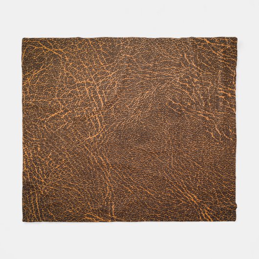 Natürliches braunes Leder: Texturierter Hintergrun Fleecedecke (Vorderseite (Horizontal))