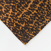 Natürliches braunes Leder: Texturierter Hintergrun Fleecedecke (Ecke)