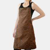 Natürliches braunes Leder: Texturierter Hintergrun Schürze (InSitu)