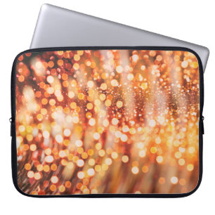Natürliches Bukett und helle goldene Lichter Laptopschutzhülle
