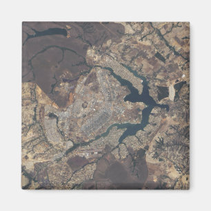 Natürliches Farbbild von BrasÃ, Â ½lia, Brasilien Magnet