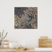 Natürliches Farbbild von BrasÃ, Â ½lia, Brasilien Poster (Küche)