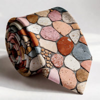 Natürliches Flussstein- und Marmorkiesel-Mosaik