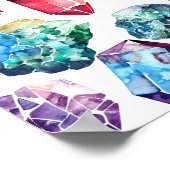 Natürliches Gemstone-Muster Poster (Ecke)