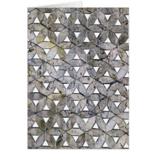 Natürliches graues Steinmosaik, Blume des Lebens