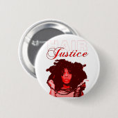 Natürliches Haar: HairJustice Button (Vorne & Hinten)