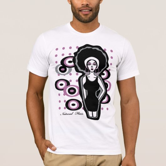 Natürliches Haar T-Shirt (Vorderseite)