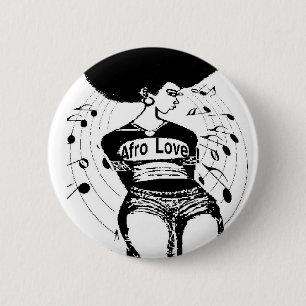 Natürliches Haar-T-Shirt Button