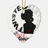 Natürliches Haar: Total verdreht Keramikornament (Links)