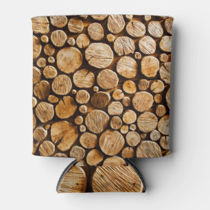 Natürliches Holz: Nah-up Holzstruktur Dosenkühler