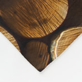 Natürliches Holz: Nah-up Holzstruktur Fleecedecke (Ecke)