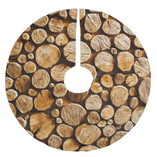Natürliches Holz: Nah-up Holzstruktur Polyester Weihnachtsbaumdecke