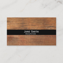 Natürliches Holz stilvoll modern und anpassbar Visitenkarte