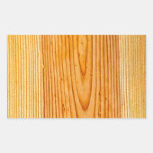 Natürliches Holzkörndesign 1 Rechteckiger Aufkleber (Vorderseite)