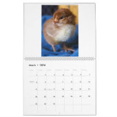 Natürliches Huhn, das 'Minimalistisches Kalender (Mär 2026)