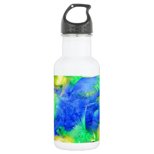 Natürliches Karnevals-Federn-Boa Trinkflasche