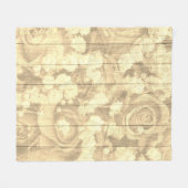 Natürliches Landhausdesign Fleecedecke (Vorderseite (Horizontal))