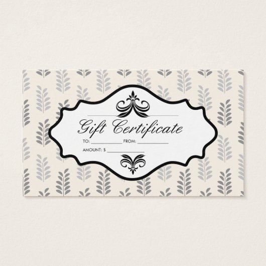 Natürliches Leaf-Muster | Geschenk (Rückseite)