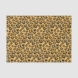 Natürliches Leopard-Druck-Fake-Tierpelz-Muster Seidenpapier