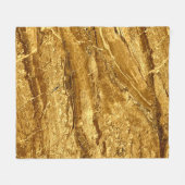 Natürliches Muster aus Goldmarmor Fleecedecke (Vorderseite (Horizontal))