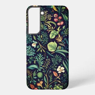 Natürliches Muster von Blume und Blätter Samsung Galaxy Hülle