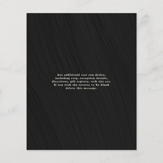 Natürliches rustikales Holz und Schwarz-weiße Lich Flyer (Hinten)