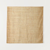 Natürliches Sacktuch, texturierter Hintergrund. Wandteppich (Vorderseite (Horizontal))