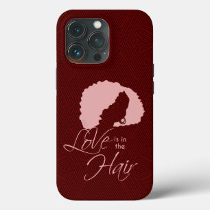 Natürliches Schwarzes Haar Liebe ist im Haar Case-Mate iPhone Hülle