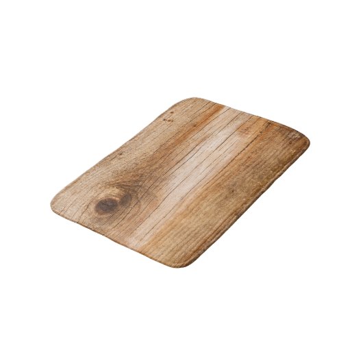 Natürliches Tannenholz: texturierte Oberfläche Badematte (Schrägansicht)