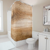 Natürliches Tannenholz: texturierte Oberfläche Duschvorhang (Beispiel)