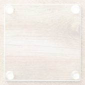 Natürliches Tannenholz: texturierte Oberfläche Glasuntersetzer (Rückseite)