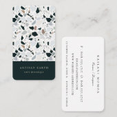 Natürliches Terrazzo-Muster Visitenkarte (Vorne/Hinten)