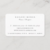 Natürliches Terrazzo-Muster Visitenkarte (Rückseite)