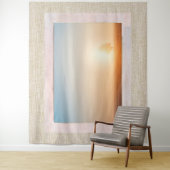 Natürliches Texturfenster mit Ansicht Wandteppich (Beispiel)