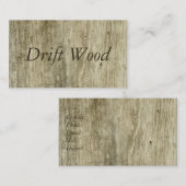 Natürliches Treibholz-hölzernes inspiriertes Visitenkarte (Vorne/Hinten)