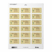 Natürliches Vanilla-Honigprodukt Adressaufkleber (Vorne)