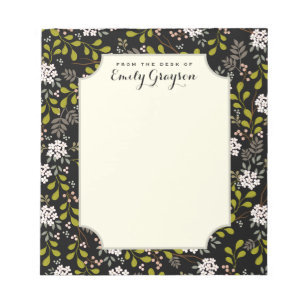 Natürliches Waldpersonalisierter mit Notizblock