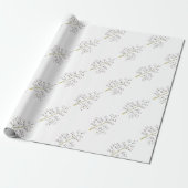 Natürliches Weihnachtsrotes Beeren-Packpapier Geschenkpapier (Ungerollt)