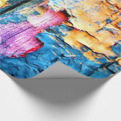 Natürliches Wetter bewirkt alte Geschenkpapier (Ecke)