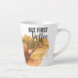 Naturliebhaber Aber erster Kaffee Milchtasse