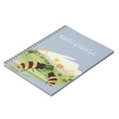 Naturliebhaber Die Bienen auf dem Lande Hochzeit Notizblock (Linke Seite)